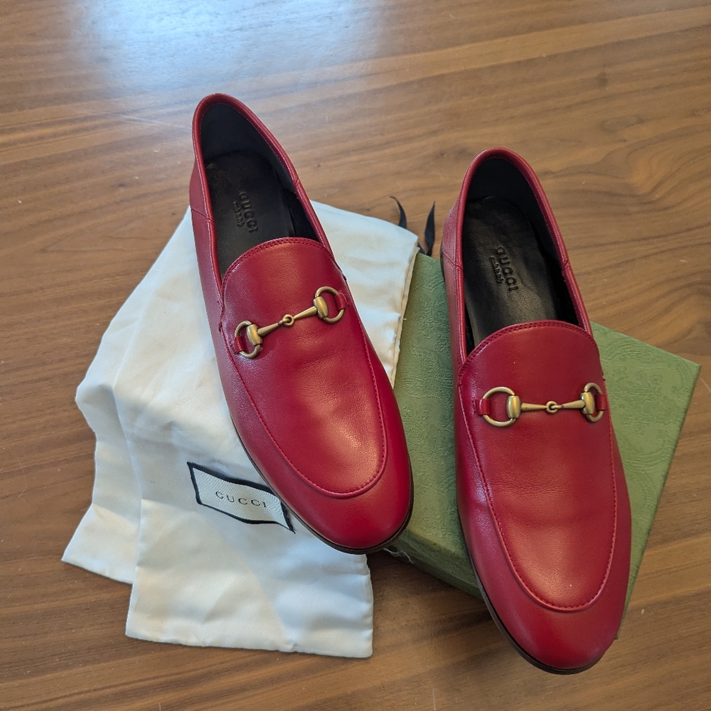 Gucci Brixton Convertible Loafer Red Size 40